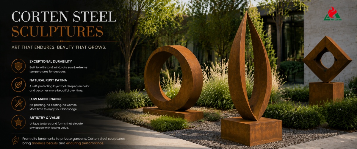 Corten steel sculpture wholesale price